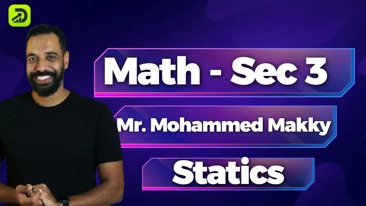 Math ( Statics ) – Sec 3